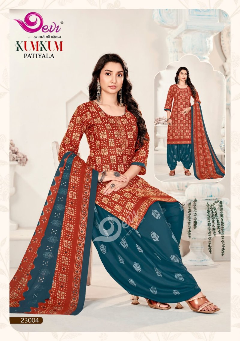 Kumkum Vol 23 By Devi Indo Cotton Readymade Dress